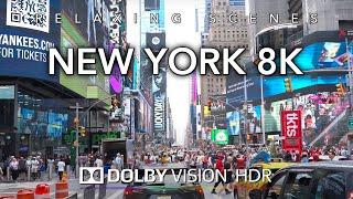 Driving New York City 8k Dolby Vision HDR - Times Square to Brooklyn Bridge