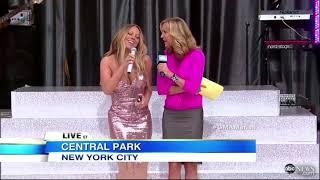 Mariah Careys dress falling off on live TV 720p