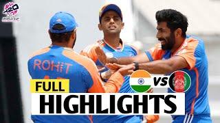 India vs Afghanistan ICC T20 World Cup 2024 Match Highlights  IND Vs AFG Highlights