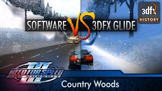 3dfx Voodoo 3 3000 PCI - Need For Speed III Hot Pursuit - Country Woods Software vs. Glide