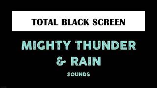Thunderstorm Sounds for Sleeping Black Screen 10 Hours Thunder and Rain Dark Screen