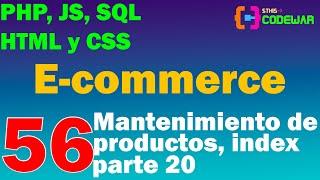 56. Mantenimiento de productos index parte 20  - E-commerce con PHP JS MYSQL HTML CSS