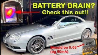 Mercedes R230 SL55 consumer battery drain - FIX