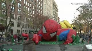 Time Lapse Inflating Macys Parade Balloons