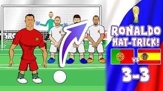 RONALDO HAT-TRICK 3-3 Portugal vs Spain World Cup 2018 Goals Highlights Parody
