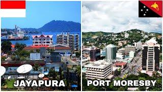 Jayapura Indonesia VS Port Moresby Papua New Guinea