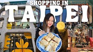 Taipei Travel Vlog 2024  Vintage Shopping in Taipei Chifeng Street Yong Kang Street Food