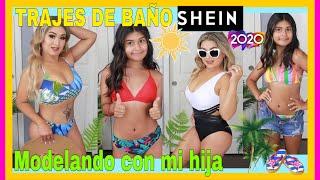 MODELANDO TRAJES DE BAÑO CON MI HIJAMODA SHEIN 2020LOS MEJORES PRECIOS+BUENA CALIDAD️TRY-ON🩱