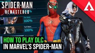 Spider Man - How To Play DLC PC PS4 & PS5 Start DLC in Marvels Spider-Man Remastered