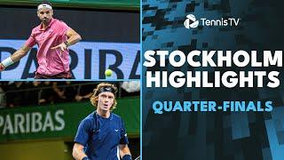 Rublev Takes On Wawrinka Dimitrov Paul & More Feature  Stockholm 2024 Quarter-Finals Highlights