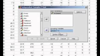 Independent samples T-Test using SPSS