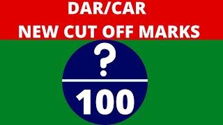 DARCAR New Cut Off Marks 2020  DAR CAR Cut Off Marks  Expected DAR CAR Cut Off Marks