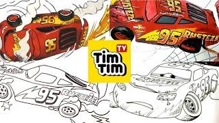 Compilation Lightning McQueen Crash. CARS 3 Drawing and Coloring Pages  Tim Tim TV