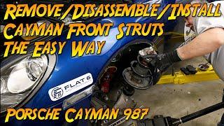 Remove  Disassemble  Install Front Struts On The Porsche Cayman 987 The Easy Way