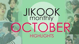 Jikook Monthly  Jikook October Highlights 2020  Jikook cute moments 2020