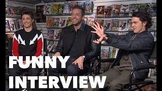 SHAZAM Funny Interview Zachary Levi Jack Dylan Grazer Asher Angel