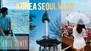 Korea Seoul Vlog  Vlog seoul tower korea