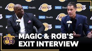 Lakers Exit Interviews 2018 Earvin Magic Johnson & Rob Pelinka With Time Stamps