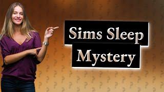 Why do Sims sleep after WooHoo?