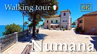 Numana Marche Italy【Walking Tour】History in Subtitles - 4K