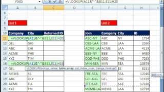 Excel Magic Trick 398 VLOOKUP with Two Lookup Values IFERROR function also 2 lookup values