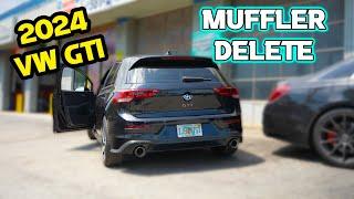 Volkswagen GTI Muffler delete  Revs + Breakdown + flyby