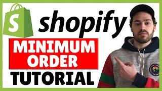 How To Set A Minimum Order Amount In Shopify  Apply To All Or Specific Customers