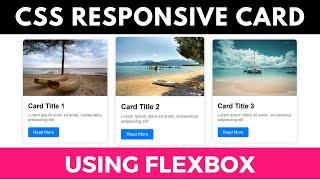 CSS Responsive Cards  HTML & CSS Tutorial