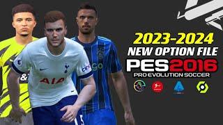 PES 2016  NEW-OPTION-FILE RSP PATCH 2024  12124  PC