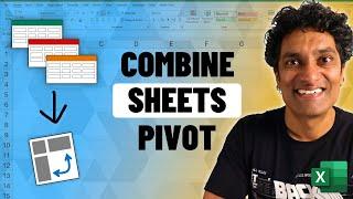 Create One Pivot Table from Many Sheets  AWESOME Excel Trick