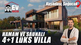 Kuşadası Soğucakta Hamam ve Saunalı Manzaralı Lüks Villa  Kuşadası Satılık Lux Villa 133