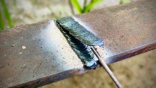 Very few people know the technique of 1g welding on rust plate