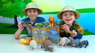 Даник и игрушки ДИКИЕ ЖИВОТНЫЕ для детей  #Sbabam Повелители Саванны
