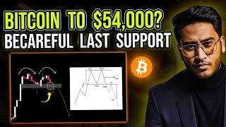 BITCOIN To $54000?  Last Support  Bitcoin Updates  Crypto Market Updates Today