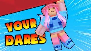 Doing your DARES on Roblox Bedwars Facecam