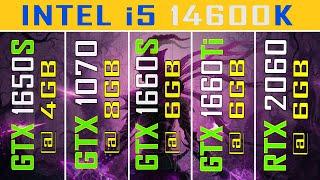 GTX 1650S vs GTX 1070 vs GTX 1660S vs GTX 1660Ti vs RTX 2060  i5 14600K  NEW DRIVER - 546.01 