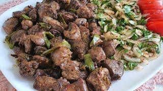 Very beautifully cooked scrumptious chicken liver recipe