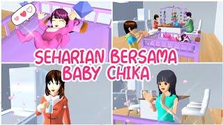 SEHARIAN BERSAMA BABY CHIKA   KING HAPPY FAMILY  Drama Sakura School Simulator