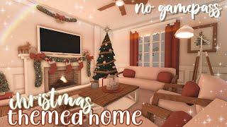 no gamepass christmas themed house   bloxburg speedbuild  luminto