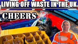 LIVING OFF WASTE  BY DUMPSTER DIVING IN THE UK YOU WONT BELIEVE IT