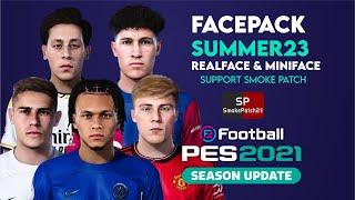 Mega Facepack PES 2021 Smoke Patch  Update Realface & Miniface  CPK File Only