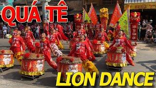 .Nổi da gà SHOW ĐÁNH TRỐNG MÚA LÂN SƯ RỒNG - LION DANCE khai trương MÙNG 6 khu chợ THIẾC QUẬN 11