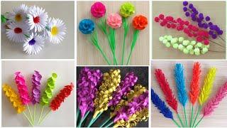 Best 6 Beautiful Paper Flower Making  DIY  Paper Crafts  Home Decor Ideas  Paper Flower