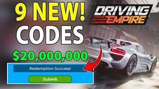 DRIVING EMPIRE CODES 2024  DRIVING EMPIRE CODES FOR MONEY  DRIVING EMPIRE NEW CODES