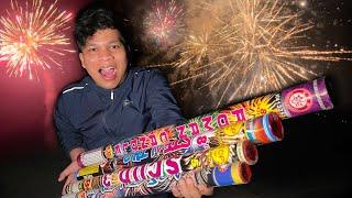 PESTA KEMBANG API ROMAN CANDLE TERBESAR MALAM TAKBIRAN 2024 SERU LIHAT