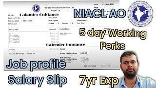 NIACL AO Job Profile & Salary & Perks