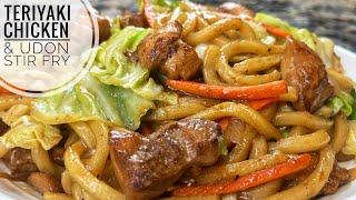 Teriyaki Chicken And Udon Stir Fry  Easy Teriyaki Udon Recipe