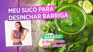 SUCO VERDE SUPER DETOX PARA DESINCHAR A BARRIGA