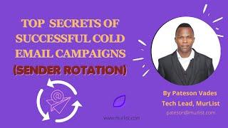 Top Secrets of Successful Cold Email Campaigns  HowWhy Add Multiple Sender Accounts  - Murlist