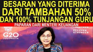 Besaran tambahan tunjangan 50% dan 100% untuk guru sertifikasi dan non sertifikasi tahun 2024